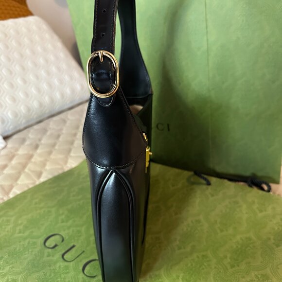 Gucci Jackie 1961 Medium bag in Black in Good Condition - Picture 6 of 14